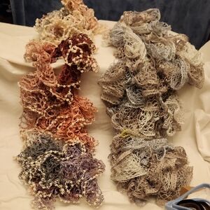 Handmade Multicolor Crochet Scarves